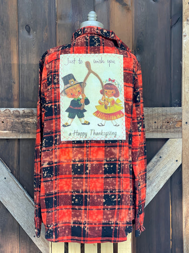 Thanksgiving Wishes Flannels Angry Minnow Vintage on line